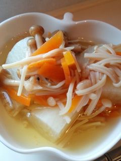 簡単!圧力鍋で大根の煮物きのこソース-レシピのメイン写真