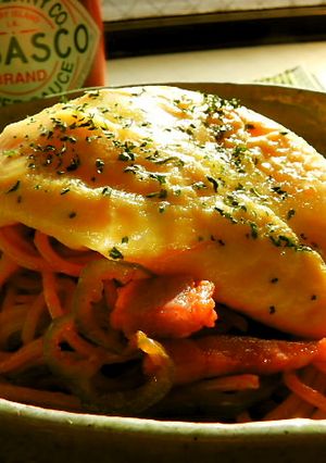 簡単早業＊とろ～りオムチーズナポリタン＊-レシピのメイン写真