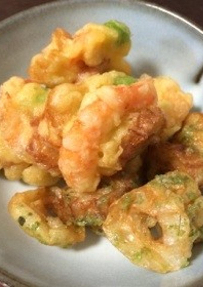 エビとちくわと枝豆の天ぷら-レシピのメイン写真