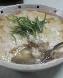 ヘルシー♪　豆腐とエビの蒸しもの