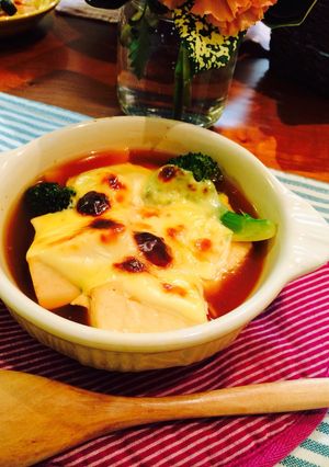 とろ〜り豆腐とブロッコリーのピリ辛スープ-レシピのメイン写真