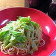 明太キャベツのパスタ