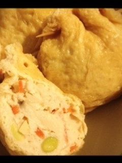 栄養満点*鶏ひき肉と野菜の巾着煮-レシピのメイン写真