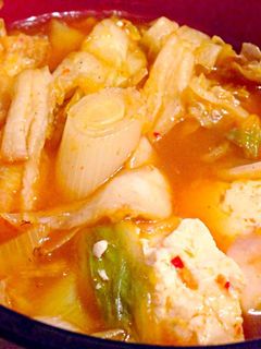キムチチゲ風スープ-レシピのメイン写真