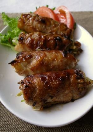 キャベツの豚肉巻き　トンテキソース-レシピのメイン写真