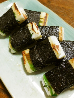 はんぺんの磯部巻き 梅しそチーズ どすぇ-レシピのメイン写真