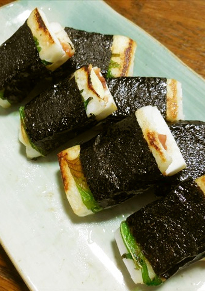 はんぺんの磯部巻き　梅しそチーズ　どすぇ-レシピのメイン写真