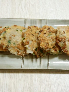 おつまみに☆もっちもち蓮根の納豆もち-レシピのメイン写真