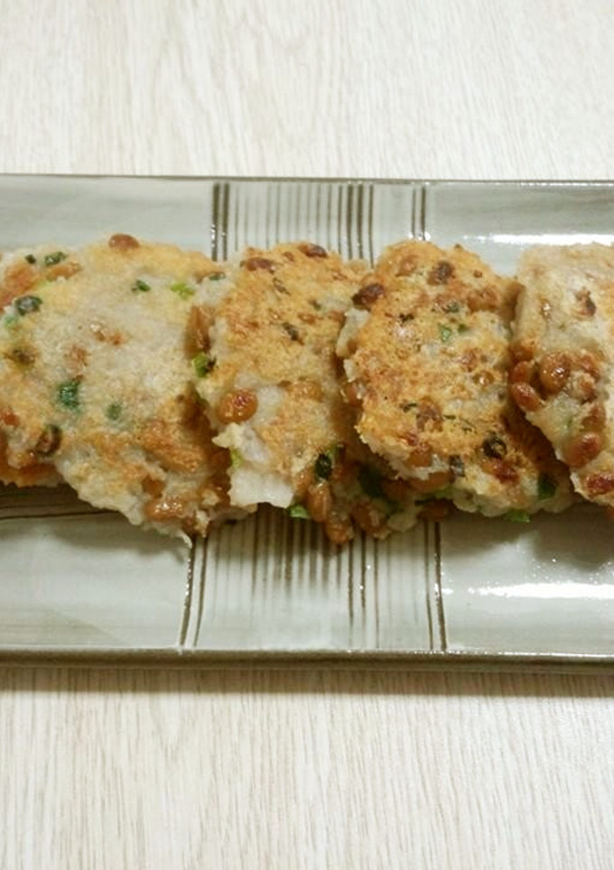 おつまみに☆もっちもち蓮根の納豆もち-レシピのメイン写真