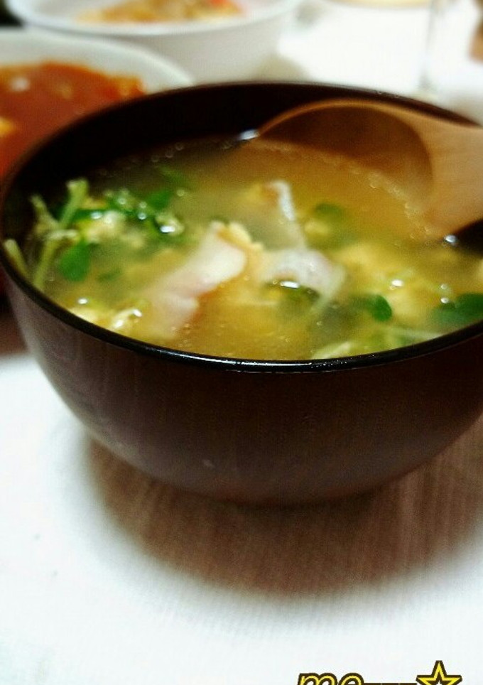 ◆簡単◆豆苗の中華スープ♪-レシピのメイン写真