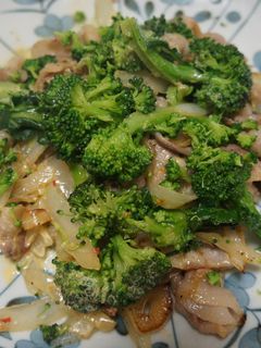 簡単:ブロッコリーと豚肉のからマヨ炒め-レシピのメイン写真