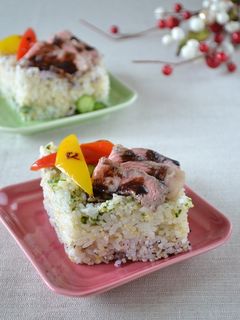 ローストビーフのひなまつり重ね寿司-レシピのメイン写真