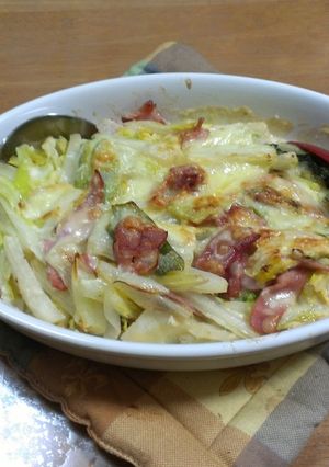 山芋と長ねぎと白菜のグラタン-レシピのメイン写真