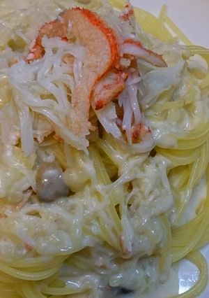 蟹のクリームパスタ-レシピのメイン写真