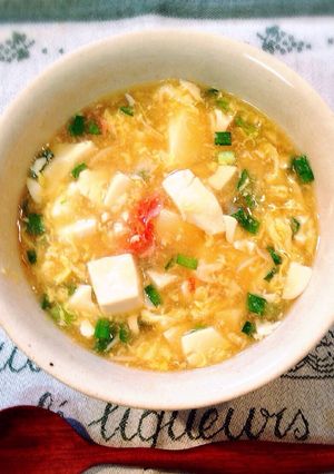 風邪をひいたら=豆腐のおろし卵あんかけ-レシピのメイン写真