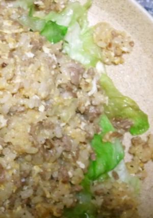 ピリ辛！レタスラー油チャーハン-レシピのメイン写真