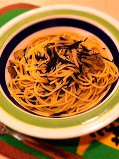 舞茸と芽ヒジキの和風パスタ-レシピのメイン写真