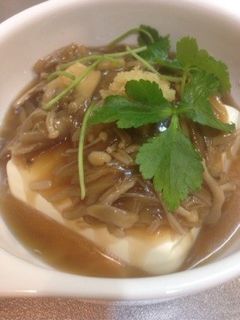 きのこあんかけ♡温豆腐-レシピのメイン写真