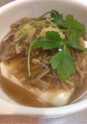 きのこあんかけ♡温豆腐-レシピのメイン写真