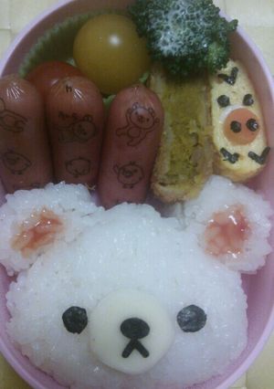 コリラックマキャラ弁-レシピのメイン写真