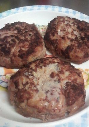 簡単！うどん餃子でハンバーグ-レシピのメイン写真