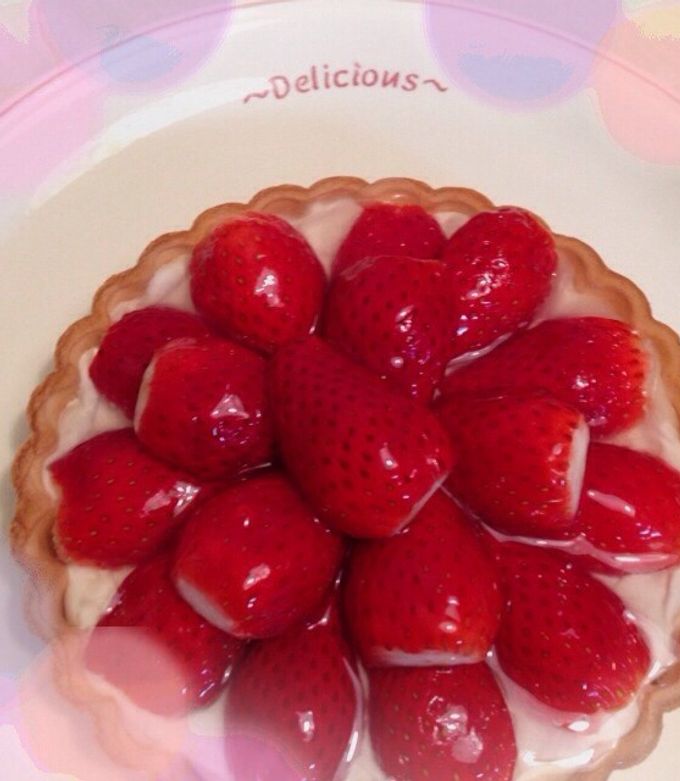 簡単♡いちごタルト by my♡ 【クックパッド】 簡単おいしい
