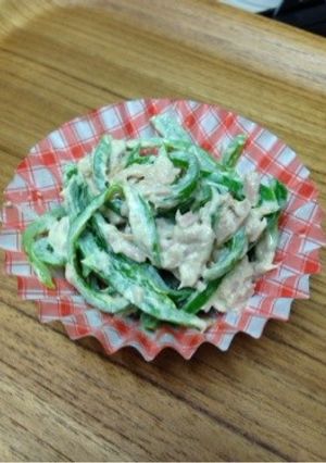 簡単!お弁当に!味の革命ツナマヨピーマン-レシピのメイン写真