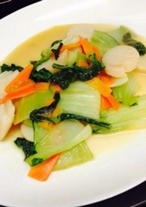 簡単！ちんげん菜と貝柱の中華炒め-レシピのメイン写真