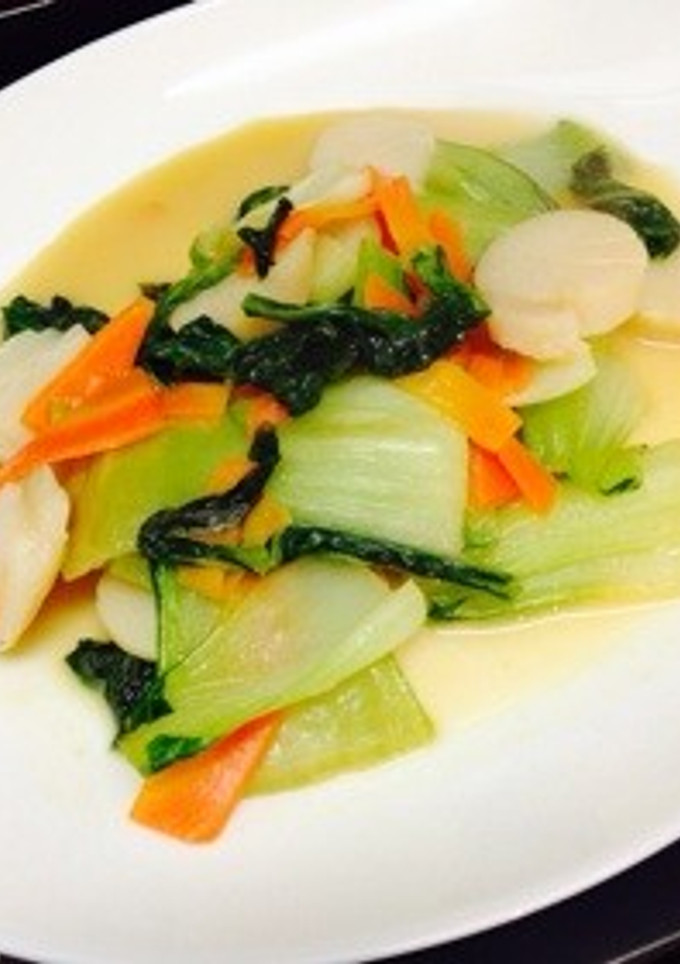 簡単！ちんげん菜と貝柱の中華炒め-レシピのメイン写真