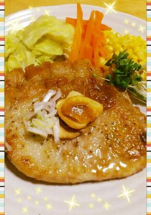 簡単♪豚ロース肉のネギ味噌バターソテー-レシピのメイン写真