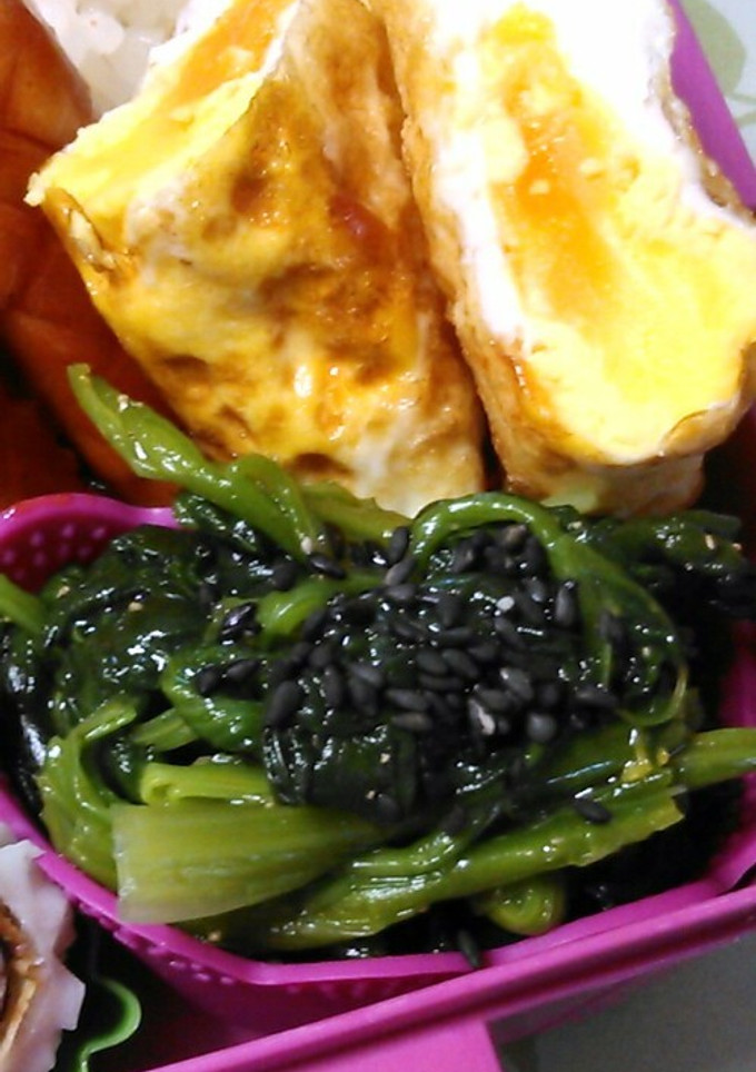 【お弁当のおかず】ほうれん草-レシピのメイン写真