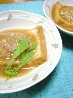 ❤厚揚げの肉詰めあんかけ❤-レシピのメイン写真