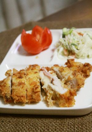 母の味♡ハムとチーズの挟みトンカツ-レシピのメイン写真