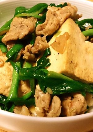 にら豚炒め☆豆腐うまっ♪-レシピのメイン写真