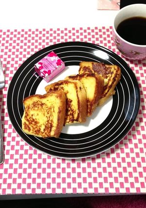 ＊卵一つで♡簡単フレンチトースト＊-レシピのメイン写真