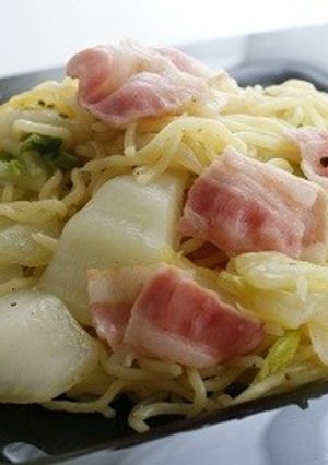 白菜とベーコンの塩焼きそば-レシピのメイン写真