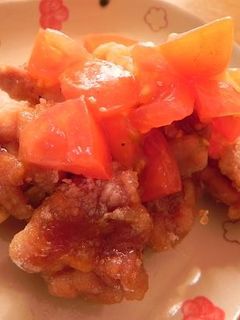 かけトマでさっぱり★簡単鶏のから揚げ-レシピのメイン写真