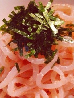 こんにゃくタラコスパ☆-レシピのメイン写真