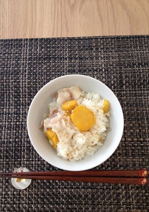 菊芋と豚バラの炊き込みご飯-レシピのメイン写真