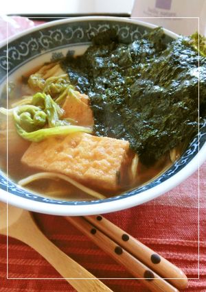 海苔・絹揚げ・白菜のプチッとキムチスープ-レシピのメイン写真