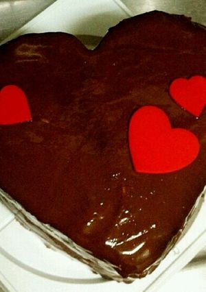 牛乳パックでハート型♡チョコムースケーキ-レシピのメイン写真