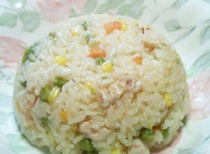 炊飯器にお任せ！簡単チキンピラフ♡-レシピのメイン写真