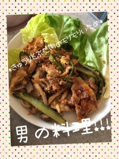 簡単!きゅうりと豚肉のモリモリ炒め♡-レシピのメイン写真