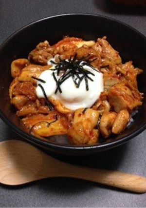 鶏キムチ丼♡-レシピのメイン写真