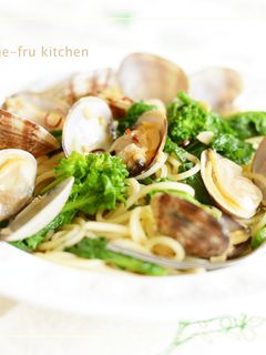 菜の花とあさりのパスタ-レシピのメイン写真