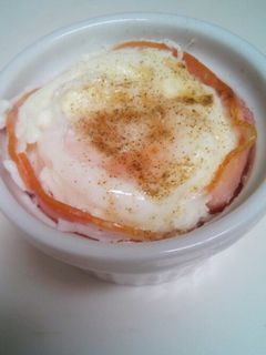 ハムカップ目玉焼き♪お弁当に-レシピのメイン写真