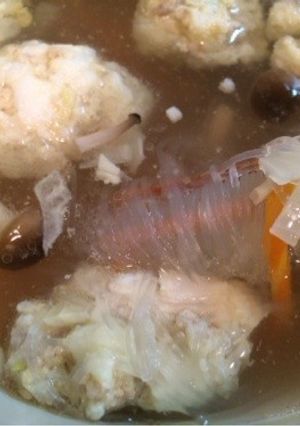 ★簡単★ふわふわ肉団子の春雨スープ！-レシピのメイン写真
