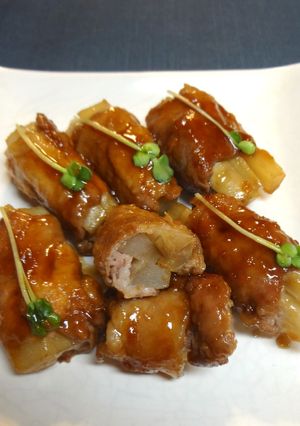 ウドの豚肉巻き-レシピのメイン写真