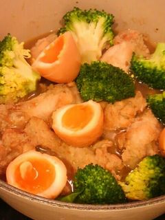 半熟たまごと手羽元のさっぱり煮-レシピのメイン写真