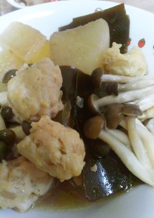 ホッとする大根と鶏つくねの煮物-レシピのメイン写真